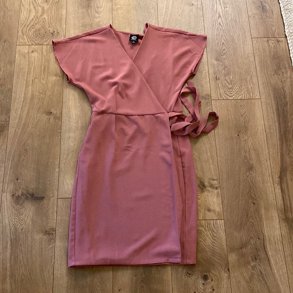 Business casual semi formal wrap dress